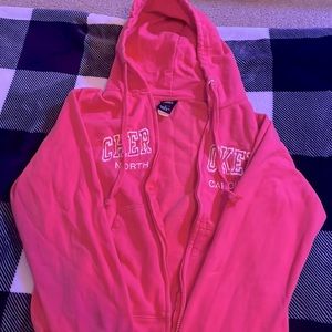 A pink jacket